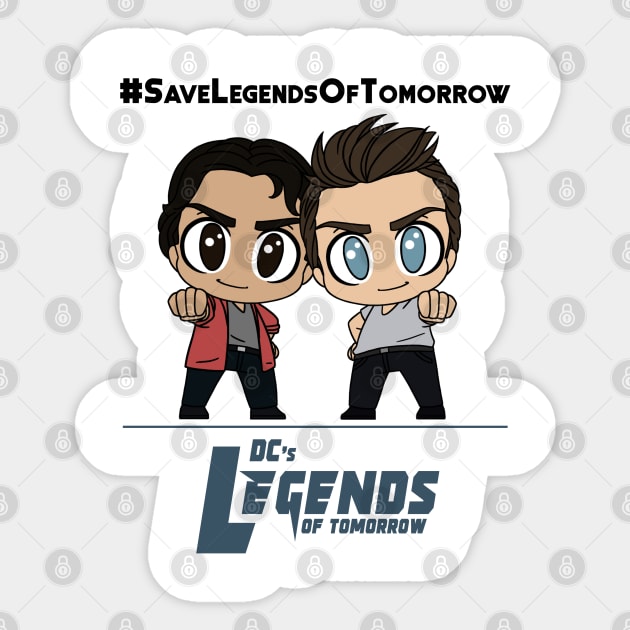 Save Legends Of Tomorrow - Behrad and Nate Sticker by RotemChan